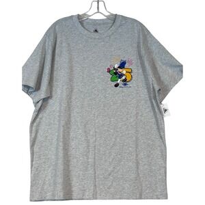 NWT Disney Cruise Line 25th Anniversary Mickey Mouse Gray T-Shirt Mens Large NEW